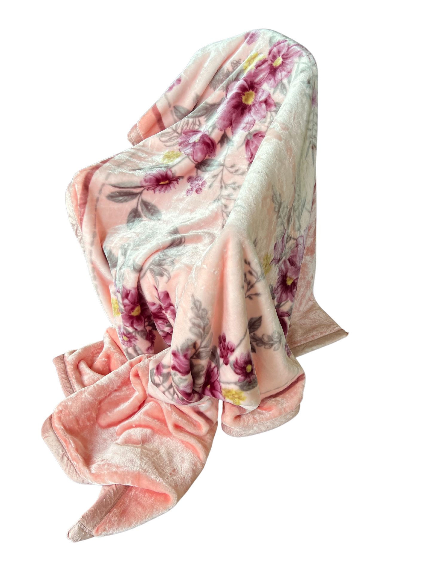 Shawl Blanket with Buttons (60"×40") – Silk‑Touch Double‑Face Fleece | YUGOLD