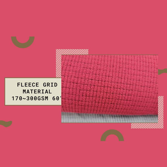 Fleece Grid Knitting Blanket