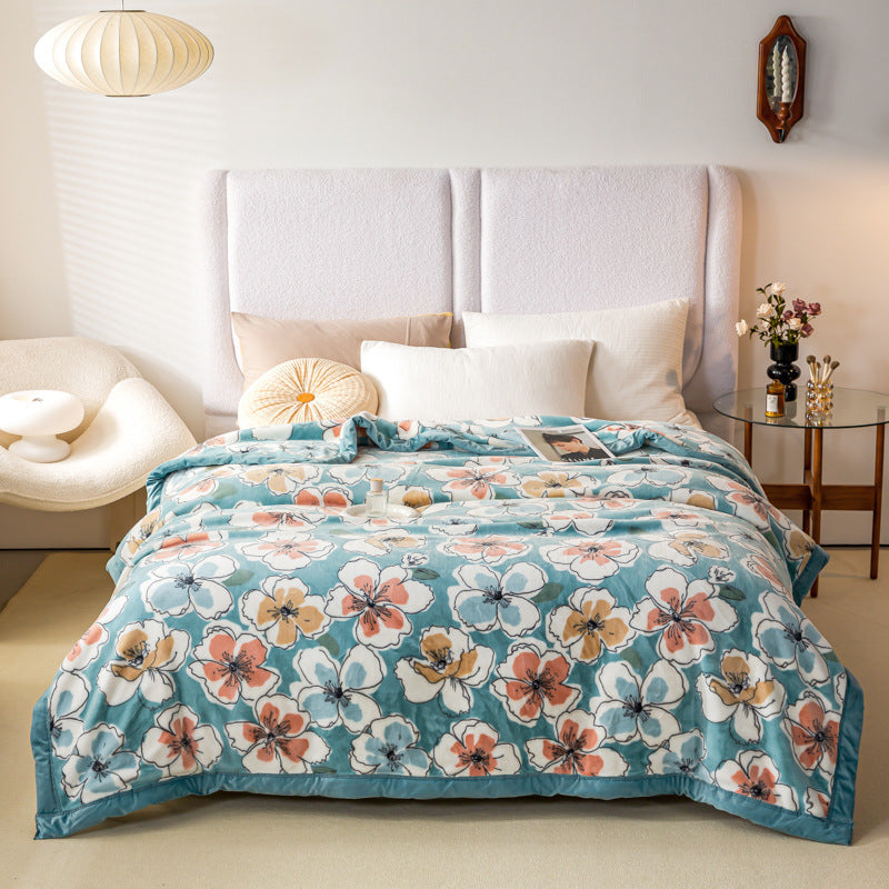 Shawl Blanket with Buttons (60"×40") – Silk‑Touch Double‑Face Fleece | YUGOLD